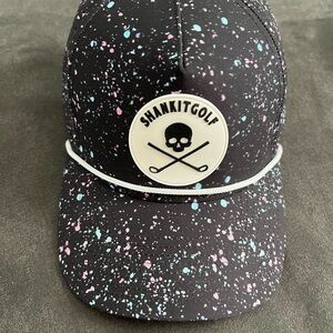 Shankgolf Splatter Cap - Black and Pink